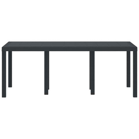 Tavolo da giardino Antracite 200x100x73 cm in Rattan Sintetico - Foto 2
