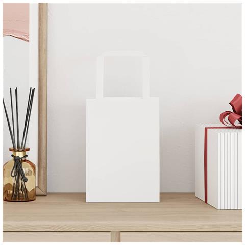 Sacchetti di Carta 50 pz con Manici Bianchi 15x8x21 cm - Foto 2