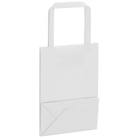 Sacchetti di Carta 50 pz con Manici Bianchi 15x8x21 cm - Foto 9