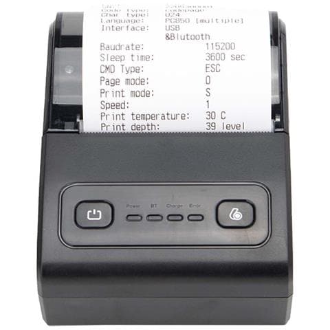 Stampante Termica Per Ricevute Usb+bluetooth Da 58 Mm Per Pos, Cucina E Stampa Mobile Black - Foto 1