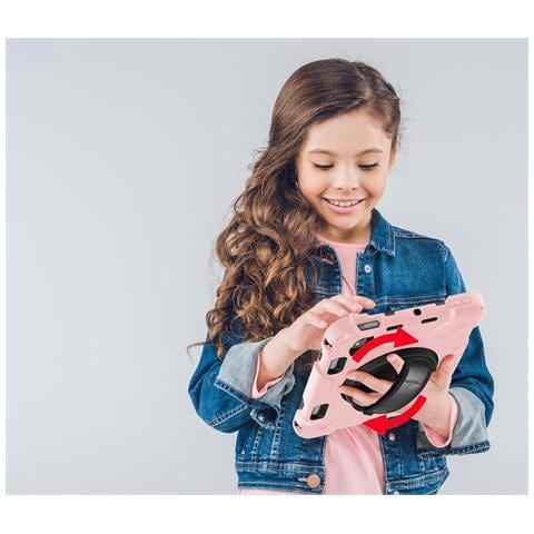 Custodia Per Ipad Mini 6 8.3"" Girevole Con Supporto E Alloggiamento Per Stilo Rosa - Foto 2