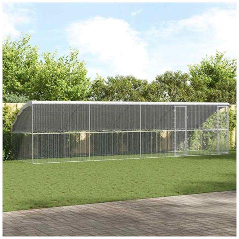 Gabbia per polli Argento 800 x 200 x 198.5 cm Acciaio zincato - Foto 2