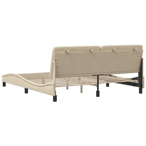 Giroletto senza Materasso Crema 180x200 cm in Tessuto - Foto 9