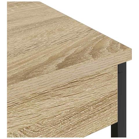 Comò con stazione di ricarica rovere sonoma Legno multistrato - Foto 9