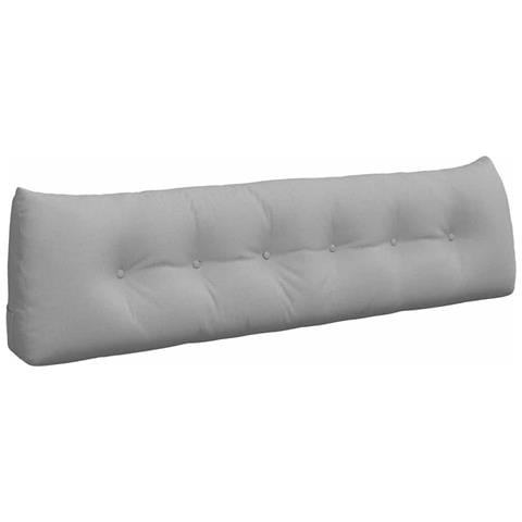 Cuscino per Schiena Grigio Nuvola 180 x 24 x 50 cm Tessuto - Foto 1