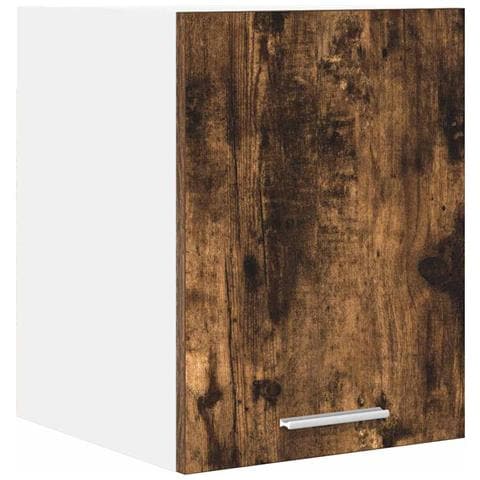 Armadio pensile Riga Rovere Affumicato e Bianco 30 x 31 x 40 cm - Foto 1