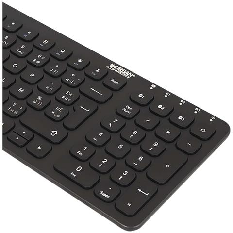 Tastiera Wireless Bluetooth Con Batteria Onlee Ultra Compact, Nero - Foto 2