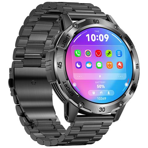 Smartwatch Multifunzionale Con Monitoraggio Della Frequenza Cardiaca E Dell'ossigeno Nel Sangue Compatibile Con Huawei, Samsung, Apple, Garmin Black - Foto 7