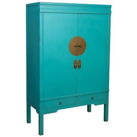 Armadio In Legno Con 4 Cassetti E 2 Porte 63x26x100 - Foto 1