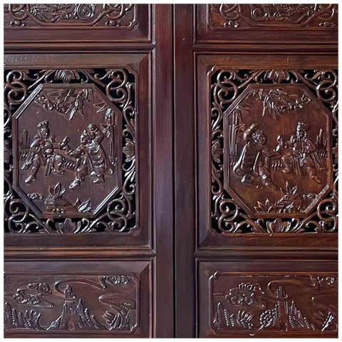 Armadio In Legno Marrone 95x40x160h - Foto 2