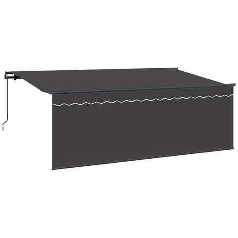 Tenda Retrattile Antracite 400 x 200 cm Poliestere e Alluminio - Foto 1