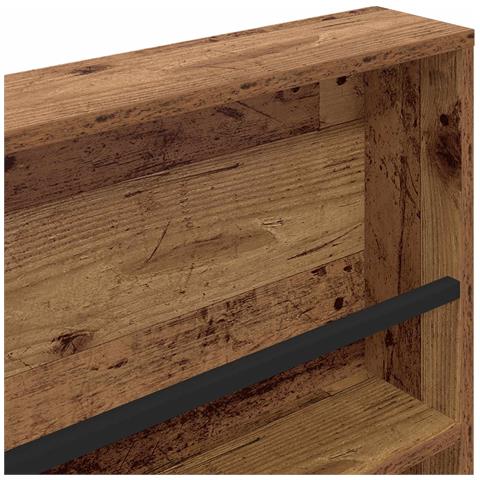 Scaffale per riviste 2 pcs Legno vecchio 80 x 12 x 70 cm - Foto 9