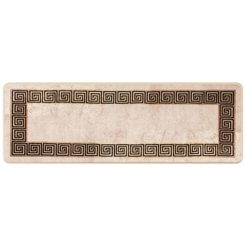 Runner Tappeto MARSA Nero 50 x 150 cm Poliestere e PVC - Foto 1