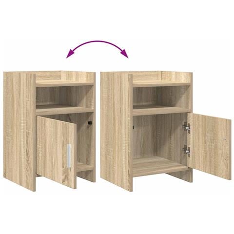 Comodini Rovere Sonoma 40 x 36 x 60 cm Legno ingegnerizzato - Foto 9