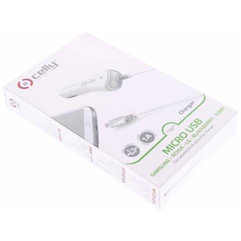CCMICROW Caricabatterie da Auto Universale MicroUSB Colore Bianco - Foto 2