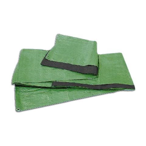 Telo multiuso occhiellato m 5x6 tessuto double face di colore verde e nero - Foto 1