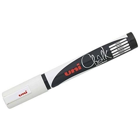 Marker Uni Chalk - Pwe-5m - 1,8-2,5 Mm - Bianco- 1 Pz - Foto 1