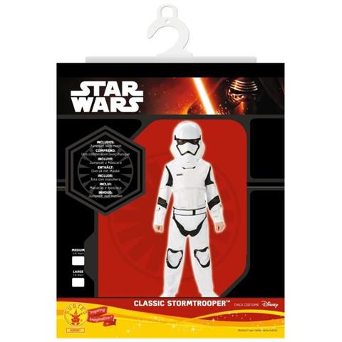 Costume Da Storm Trooper Di Star Wars Vii - Taglia: 7/8 Anni (117/128 Cm) - Foto 2