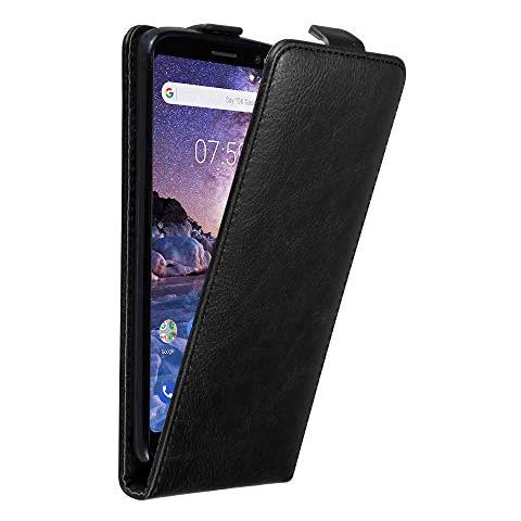 Custodia Compatibile Con Nokia 7 Plus In Nero Di Notte - Coperchio Protettivo In Design Flip Con Chiusura Magnetica - Foto 1