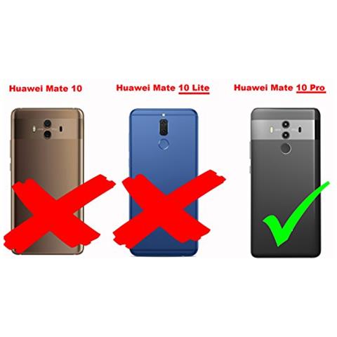 Pellicola Armatura A Schermo Intero Compatibile Con Huawei Mate 10 Pro In Trasparente Con Bianco - Vetro Temperato (tempered) Di Protezione Del Display In Durezza 9h Con 3d Touch - Foto 2