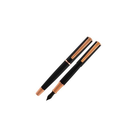 Penna Stilografica Impressaâ„¢ Nero-rosegold Punta M - Foto 1