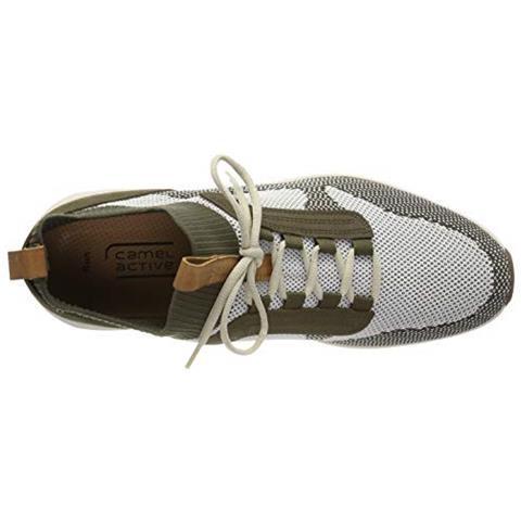 Run 12, Scarpe Da Ginnastica Basse Uomo, (off-white / Olive 2), 44 Ue - Foto 4