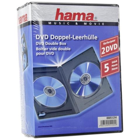 00051294 Scatola con DVD 2dischi Nero custodia CD / DVD - Foto 2