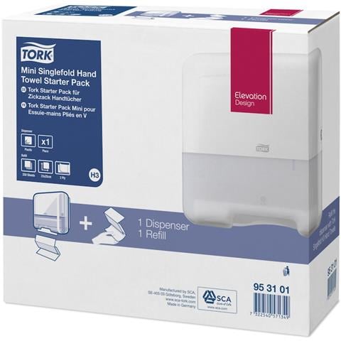 953101 Dispenser Di Asciugamani Di Carta Distributore Di Asciugamani Di Carta In Fogli Bianco - Foto 1