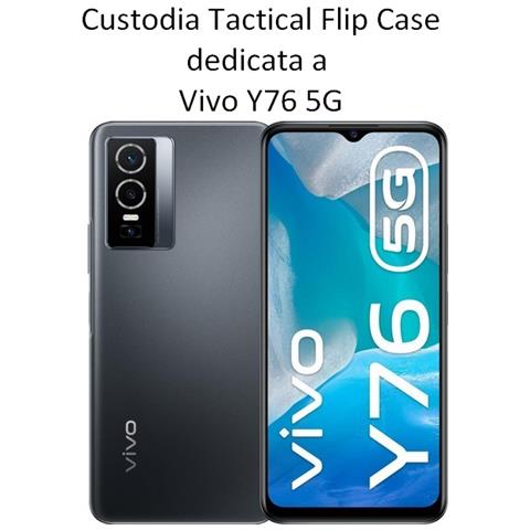 Custodia Originale Field Notes Pro Flip Case Per Vivo Y76 5g Blu - Foto 2