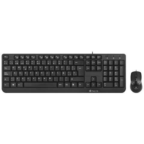 Cocoa Kit Tastiera USB Meccanica (Layout Italiano) + Mouse USB Ottico 1000 DPI Colore Nero  - Foto 1