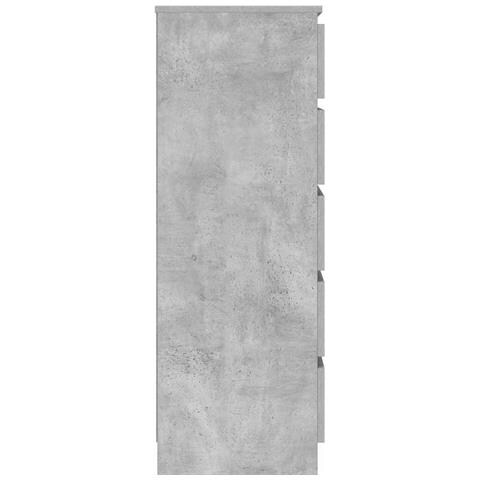 Cassettiera Grigio Cemento 60x36x103 Cm In Legno Multistrato - Foto 10