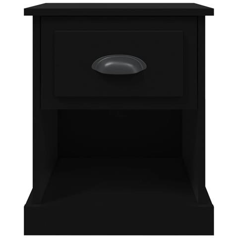 Comodini 2 Pz Neri 39x39x47,5 Cm In Legno Multistrato - Foto 10
