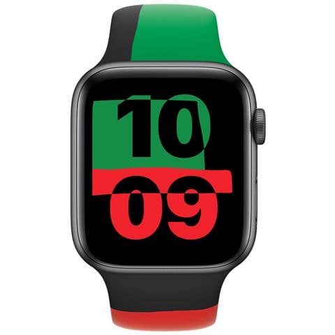 MUQ73ZM /A accessorio indossabile intelligente Band Nero, Verde, Rosso Fluoroelastomero - Foto 3