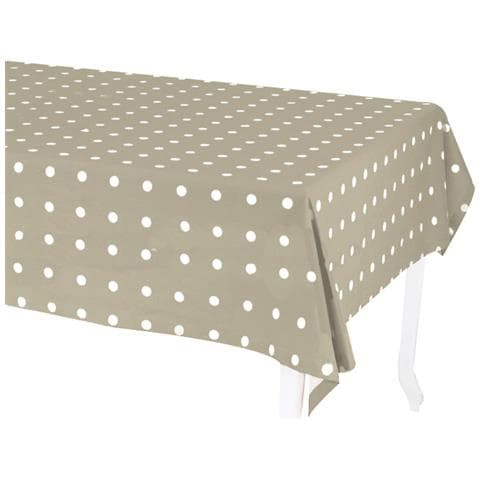 Tovaglia pop pois lime rettangolare cm140x240