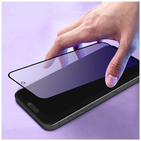 Proteggischermo Per Iphone 15 E 15 Pro Vetro Temperato Anti Luce Blu - Foto 2