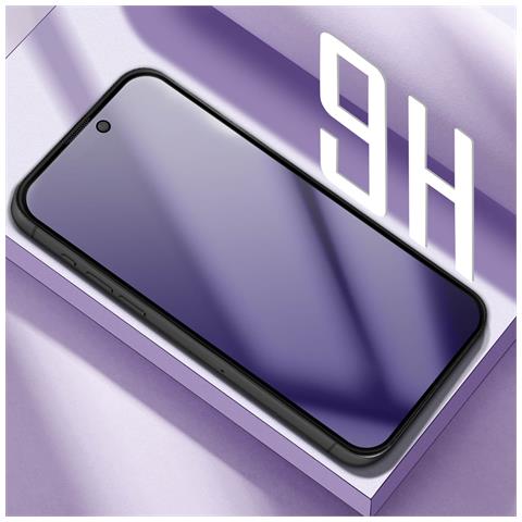 Proteggischermo Per Iphone 15 E 15 Pro Vetro Temperato Anti Luce Blu - Foto 5
