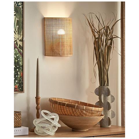 Applique Demitrie Rattan Naturale - Foto 7