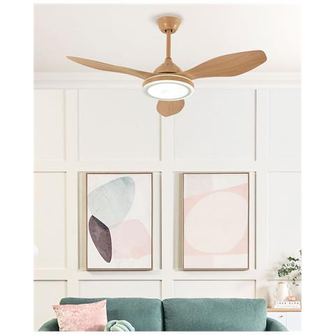 Ventilatore Da Soffitto Marrone Con Luce Muddy - Foto 1