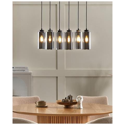 Lampadario Puriri Vetro Grigio - Foto 8