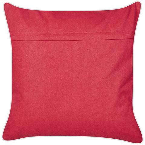 Cuscino Decorativo Siderasis Cotone 45 X 45 Cm Ricamato Rosso - Foto 2
