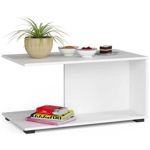 Tavolino da caff? MARGO, 90x50x45 cm, Colore Bianco - Foto 1
