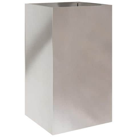 Fioriera Argento 42x38x75 cm in Acciaio Inox - Foto 2