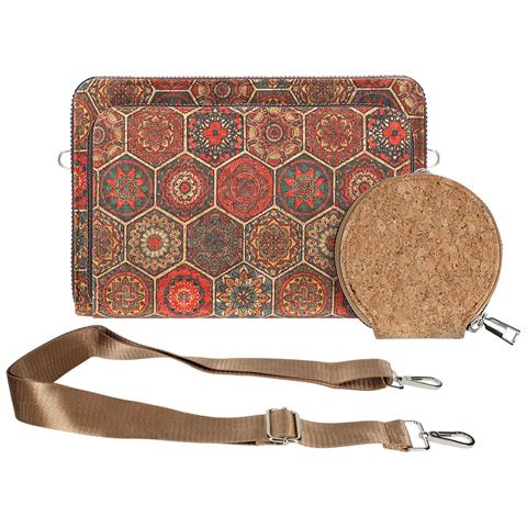 Pochette In Sughero, Collezione Corkinspire, Chiusure A Zip - Foto 1