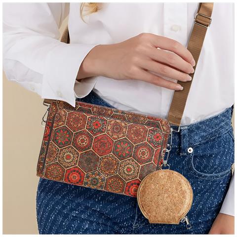 Pochette In Sughero, Collezione Corkinspire, Chiusure A Zip - Foto 5