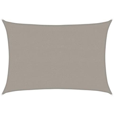 Vela Parasole 160 G /m Rettangolare Grigio Chiaro 4x6 M In Hdpe - Foto 1