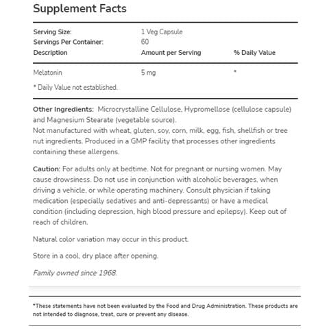 Melatonina 5 Mg 180 Capsule Vegetali - Foto 2