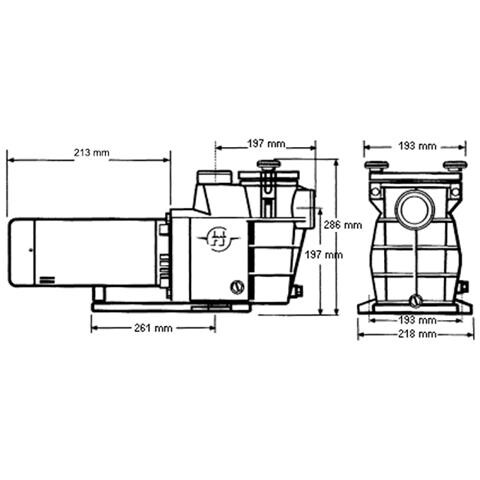 Pompa Di Filtrazione 0,75 Hp, 11 M3/h Trifase - Sp2808xe113 - Foto 3