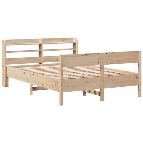 Letto Senza Materasso 120x200 Cm In Legno Massello Di Pino - Foto 3