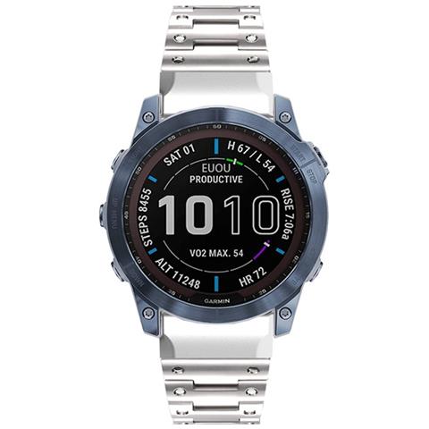 Cinturino Per Orologio In Acciaio Inossidabile Per Orologi Garmin Silver 26 Mm - Foto 4