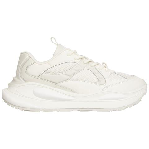 Fashion Runner Sport Shoe Sneakers Pelle Scarpe Donna Beige Eu 36, En0en02140 Aef - Foto 1